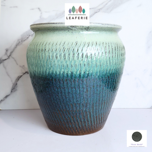 The Leaferie Aures big ceramic pot. 3 designs