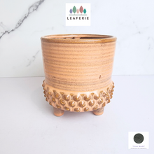 Load image into Gallery viewer, The Leaferie Keenan pot with stand. ceramic material
