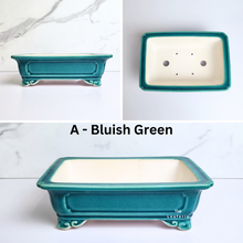Load image into Gallery viewer, The Leaferie Bonsai Tally Series 5 . rectangular bonsai pot..2 colours. ceramic material .Colour A
