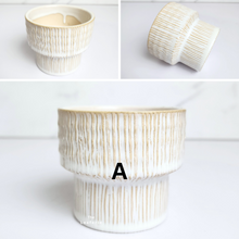 Load image into Gallery viewer, The Leaferie Petit pots series 16. 9 designs of ceramic pot . suitable for succulents
