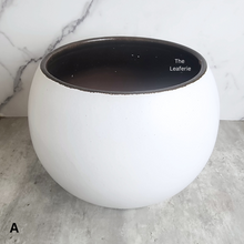 Load image into Gallery viewer, The Leaferie Aurora big Flowerpot. Ceramic material
