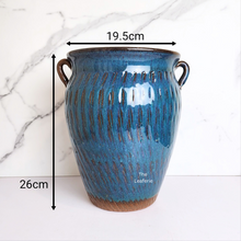 Load image into Gallery viewer, The Leaferie Alva Tall big ceramic pot with ears. 2 designs
