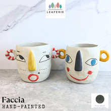 Load image into Gallery viewer, Faccia Hand-painted Flowerpot
