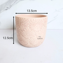 Load image into Gallery viewer, The Leaferie Delia pink flower ceramic pot
