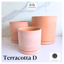 Load image into Gallery viewer, Terracotta D Flowerpot (3 sizes)
