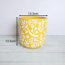 Load image into Gallery viewer, The Leaferie Mira floral ceramic pot
