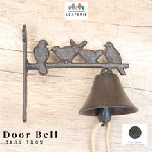 Load image into Gallery viewer, Cast Iron Bird Door Bell
