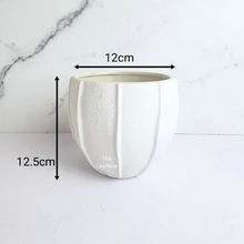 Load image into Gallery viewer, The Leaferie Pearl white ceramic pot
