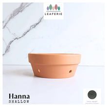 Load image into Gallery viewer, HANNA Terracotta Flowerpots with Holes (Shallow) 4 Sizes
