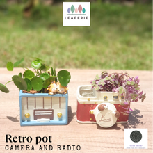 Load image into Gallery viewer, Retro Flowerpots (Camera and Radio)
