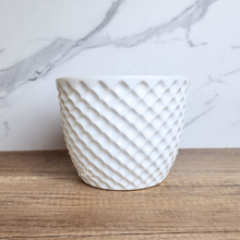 Load image into Gallery viewer, The Leaferie Maeve white ceramic pot
