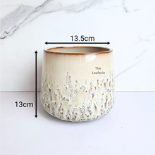 Load image into Gallery viewer, The leaferie Eggum beige ceramic pot
