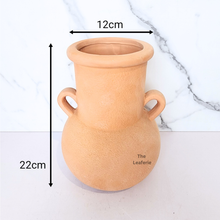 Load image into Gallery viewer, The Leaferie Yzel Terracotta flowerpot. pot with 2 handles
