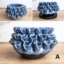 Load image into Gallery viewer, The Leaferie Handmade BLOM ceramic flowerpot. 4 colours
