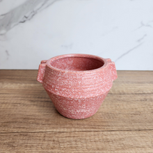 Load image into Gallery viewer, The Leaferie Liora pink flowerpot. ceramic material
