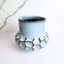 Load image into Gallery viewer, The Leaferie Ofelia blue ceramic pot with legs
