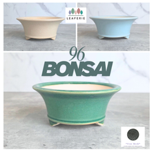 Load image into Gallery viewer, Bonsai series 96 ceramic bonsai pots with 'Leaferie' branding and '96 Bonsai' text.
