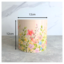Load image into Gallery viewer, Evera Floral-patterned  pot with 'LEAVERIE' branding . Ceramic pot
