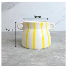 Load image into Gallery viewer, The Leaferie Corin Yellow pot with handle
