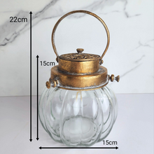 Load image into Gallery viewer, Jihan Table Lamp. made from glass and metal
