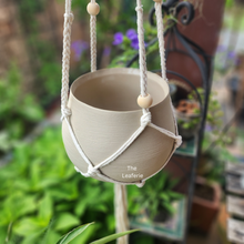 Load image into Gallery viewer, The Leaferie Lyon Hanging pot Series 15. with string and no drainage hole
