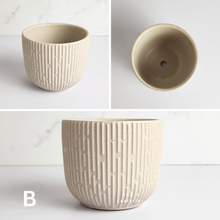 Load image into Gallery viewer, The Leaferie Mini Pots Series 6 . 12 mini pot designs . ceramic small planter. View of design B
