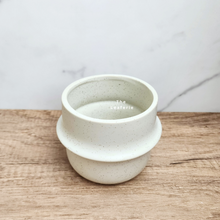 Load image into Gallery viewer, The Leaferie Tane white ceramic pot. 
