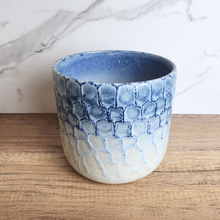 Load image into Gallery viewer, The Leaferie Javon blue and white flowerpot. ceramic material
