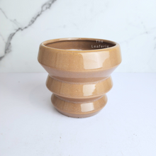 Load image into Gallery viewer, The Leaferie Loreto pot. brown ceramic pot
