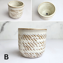 Load image into Gallery viewer, The Leaferie Petit pots series 18. 9 designs ceramic pot for succulents
