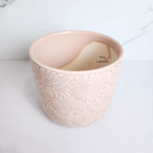 Load image into Gallery viewer, The Leaferie Delia pink flower ceramic pot
