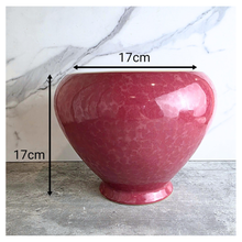 Load image into Gallery viewer, The Leaferie Junia red ceramic flowerpot
