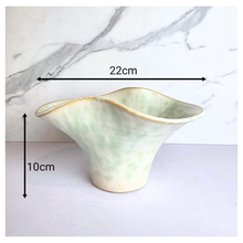 Load image into Gallery viewer, Kaiyo Leaferie Signature Ceramic planter with gold rim 
