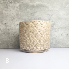 Load image into Gallery viewer, The Leaferie Jura pot . 2 colours ceramic planter.colour B
