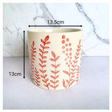 Load image into Gallery viewer, Lunara Floral flowerpot by the Leaferie
