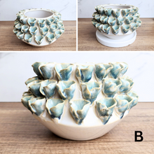 Load image into Gallery viewer, The Leaferie Handmade BLOM ceramic flowerpot. 4 colours
