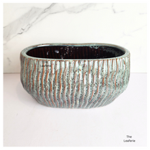 Load image into Gallery viewer, The Leaferie Hollis Long Shallow Pot. Ceramic material
