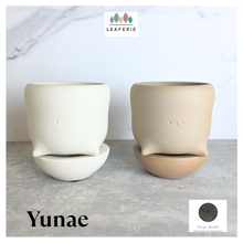 Load image into Gallery viewer, The Leaferie Yunae ceramic pot with tray
