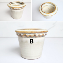 Load image into Gallery viewer, The Leaferie Petit pots series 16. 9 designs of ceramic pot . suitable for succulents
