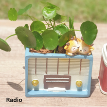 Load image into Gallery viewer, Retro Flowerpots (Camera and Radio)
