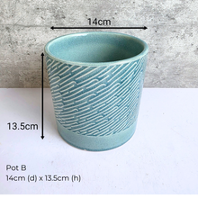 Load image into Gallery viewer, As-Is Dec 2025 Collage of various ceramic pots and planters with Leaferie logo.
