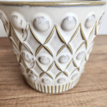 Load image into Gallery viewer, The Leaferie Nava white ceramic pot.
