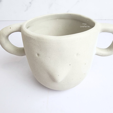 Load image into Gallery viewer, The Leaferie Handmade Prince flowerpot with ear. ceramic material
