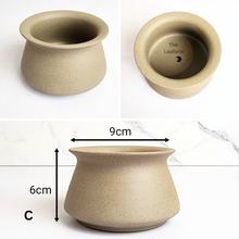 Load image into Gallery viewer, The Leaferie Yale flowerpots. 6 designs ceramic grey pots
