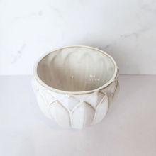 Load image into Gallery viewer, The Leaferie Averly white ceramic pot. 
