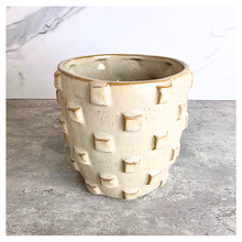 Load image into Gallery viewer, The Leaferie Enzo flowerpot. ceramic beige pot
