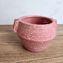 Load image into Gallery viewer, The Leaferie Liora pink flowerpot. ceramic material
