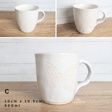 Load image into Gallery viewer, The Leaferie Olivier Mugs and cups .6 designs cups. Design C Butterfly
