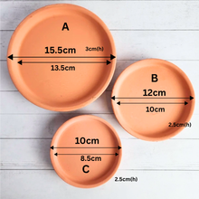Load image into Gallery viewer, Terracotta Trays with stand (3 sizes)
