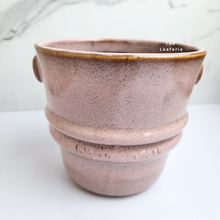 Load image into Gallery viewer, The Leaferie Xenia pink flowerpot. ceramic
